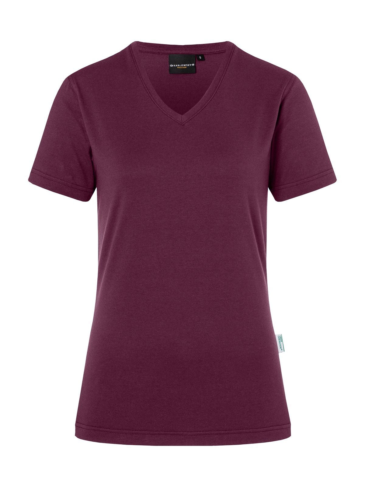 Ladies' Workwear Damen T-Shirt – Karlowsky – Farbe Aubergine – individuell veredelbar
