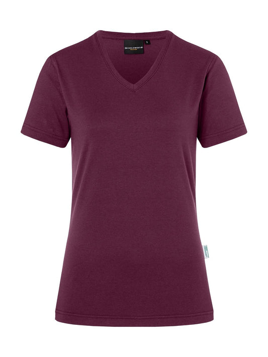 Ladies' Workwear Damen T-Shirt – Karlowsky – Farbe Aubergine – individuell veredelbar