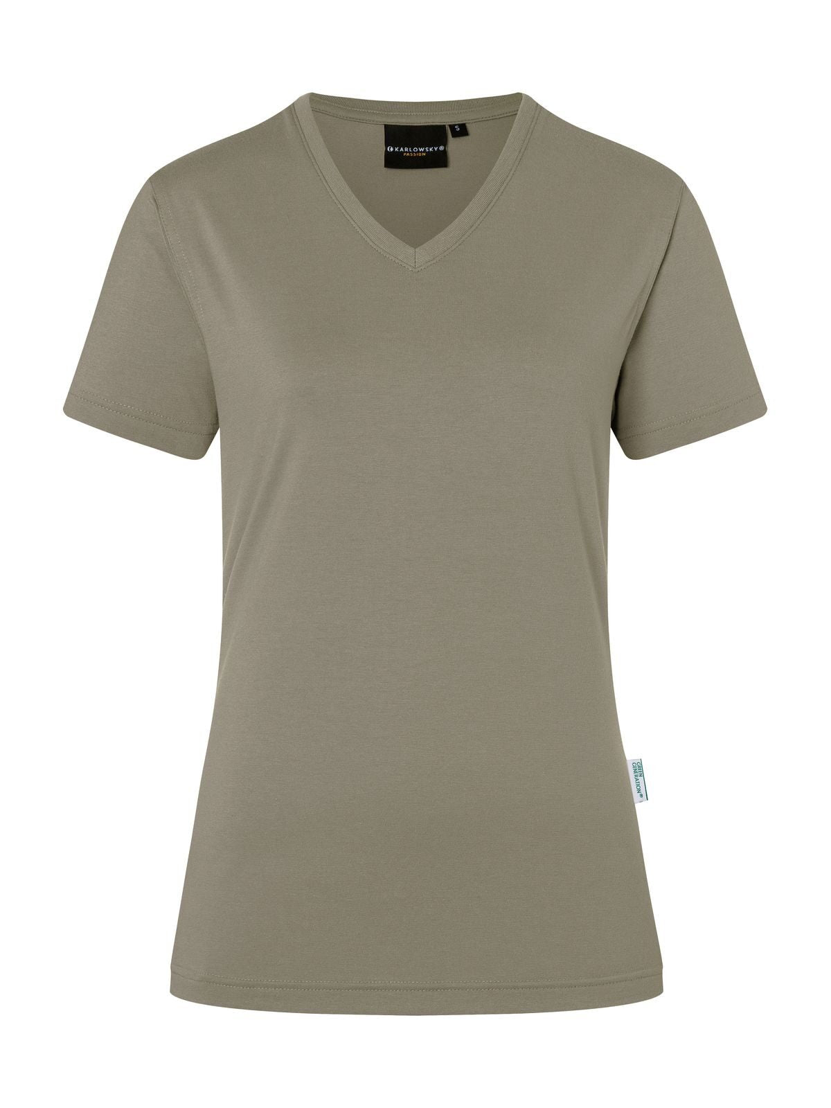 Ladies' Workwear Damen T-Shirt – Karlowsky – Farbe Sage – individuell veredelbar