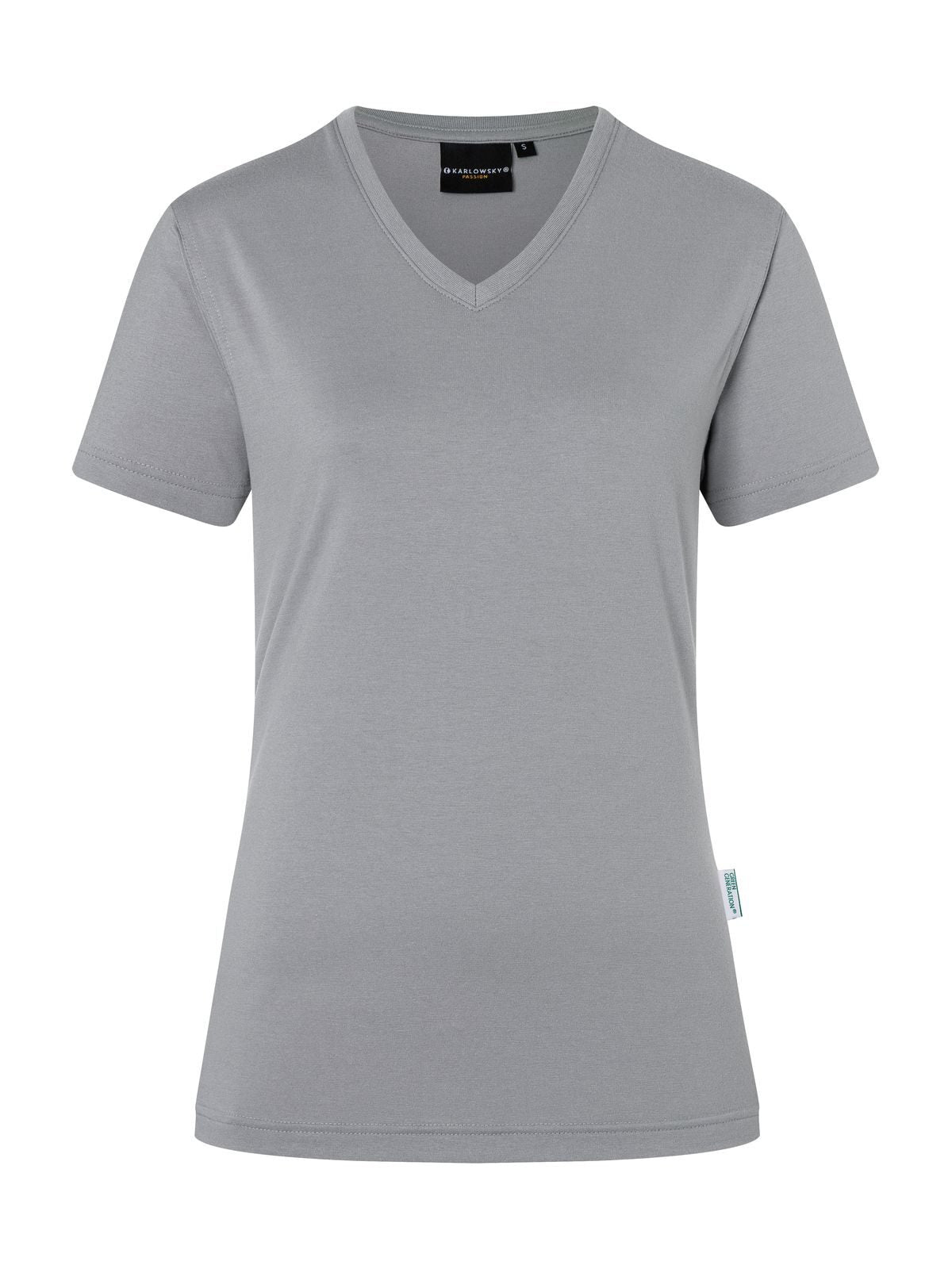 Ladies' Workwear Damen T-Shirt – Karlowsky – Farbe Platinum Grey – individuell veredelbar