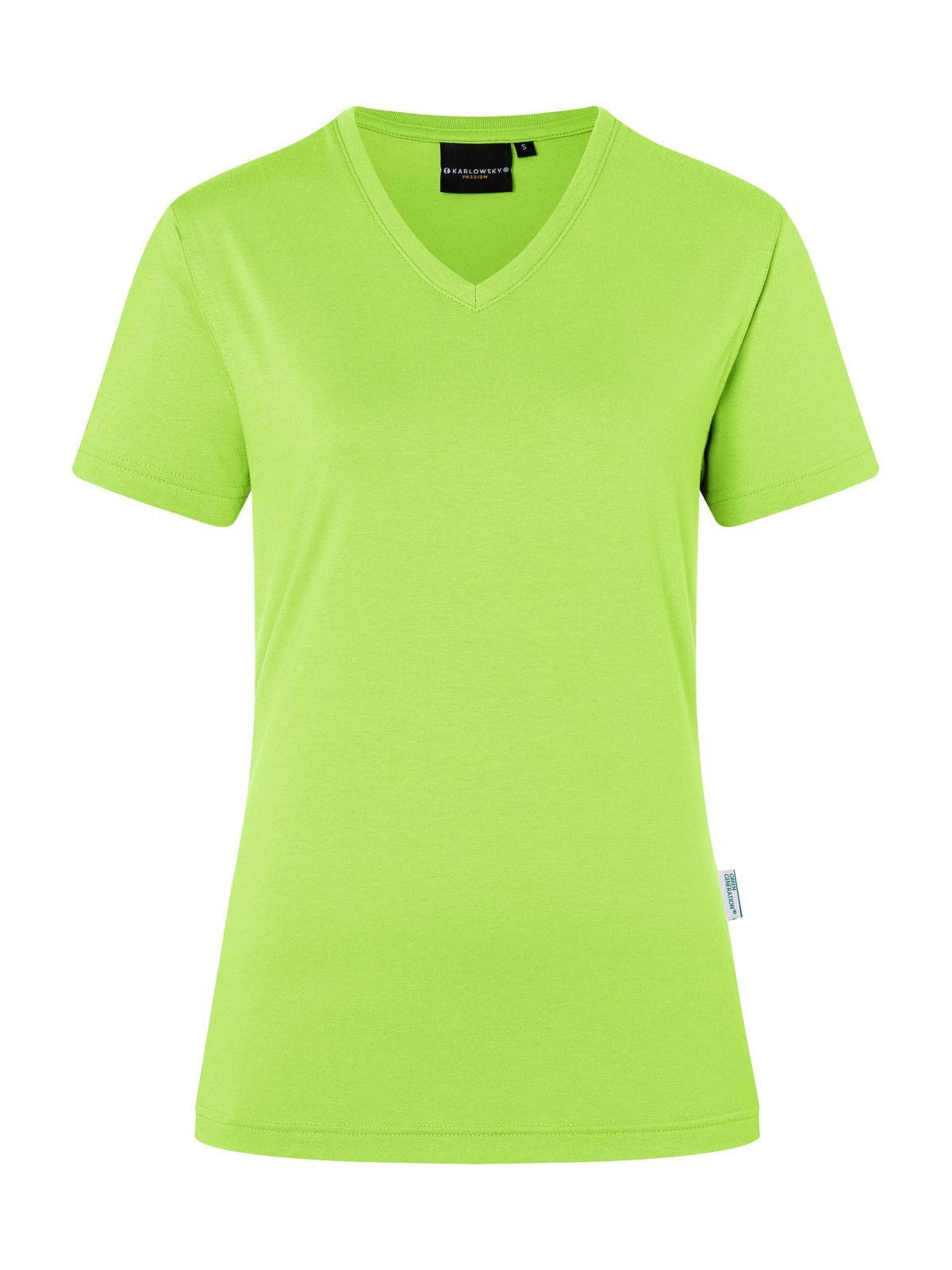 Ladies' Workwear Damen T-Shirt – Karlowsky – Farbe Kiwi – individuell veredelbar