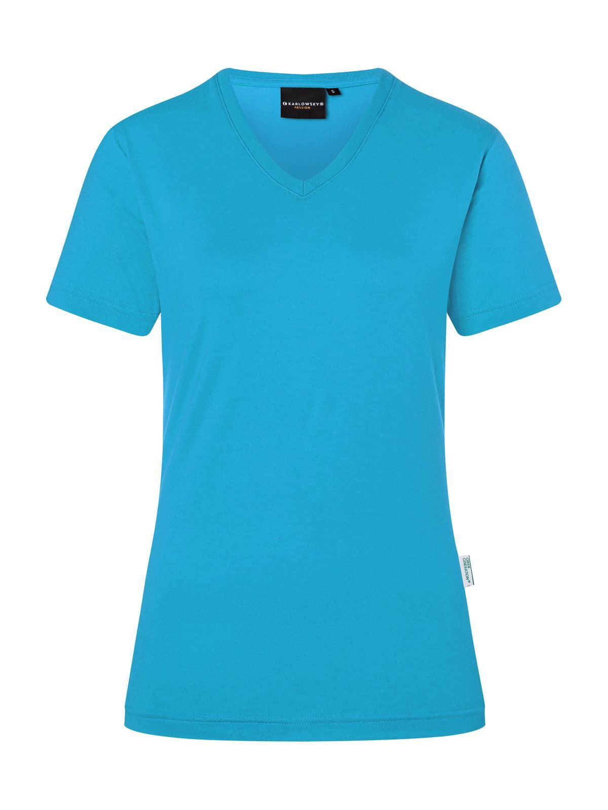 Ladies' Workwear Damen T-Shirt – Karlowsky – Farbe Pacific Blue – individuell veredelbar
