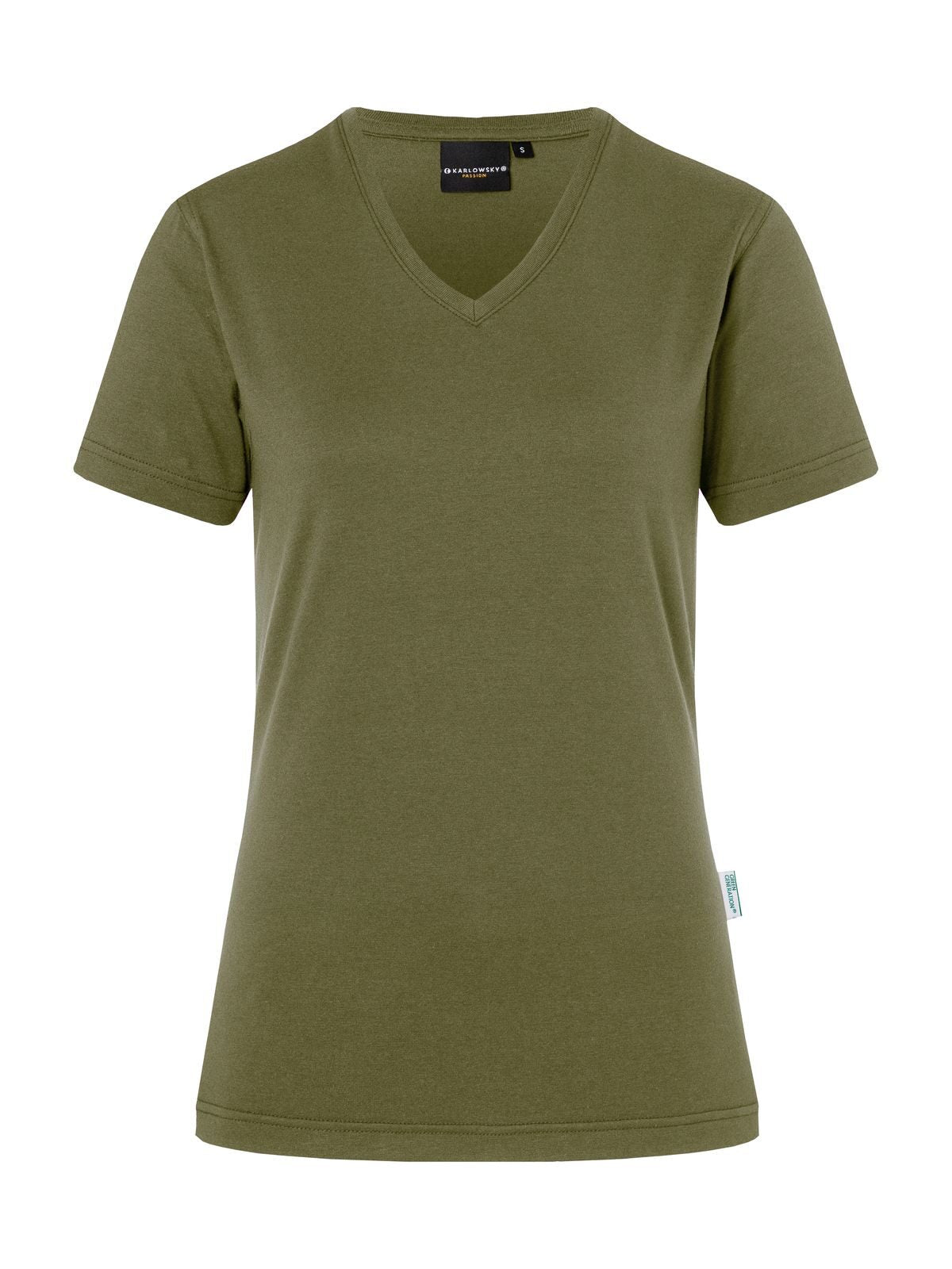 Ladies' Workwear Damen T-Shirt – Karlowsky – Farbe Moss Green – individuell veredelbar