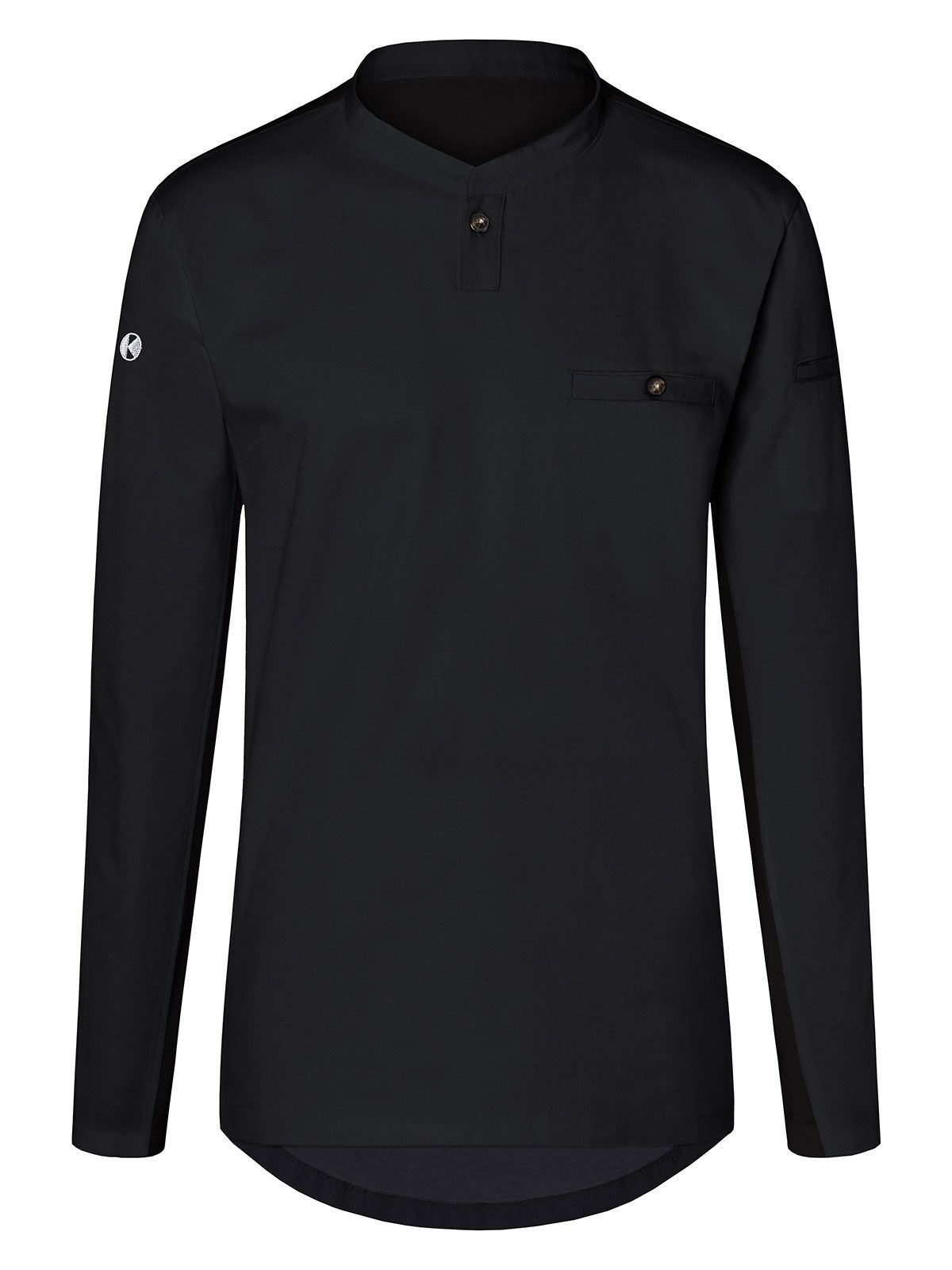 Long-Sleeve Work Shirt Performance Schürze / Kasack – Karlowsky – Farbe Schwarz – individuell veredelbar