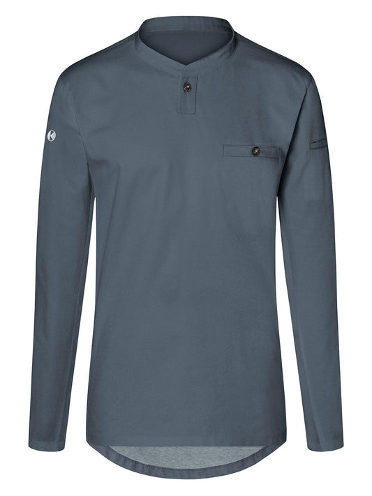 Long-Sleeve Work Shirt Performance Schürze / Kasack – Karlowsky – Farbe Anthrazit – individuell veredelbar