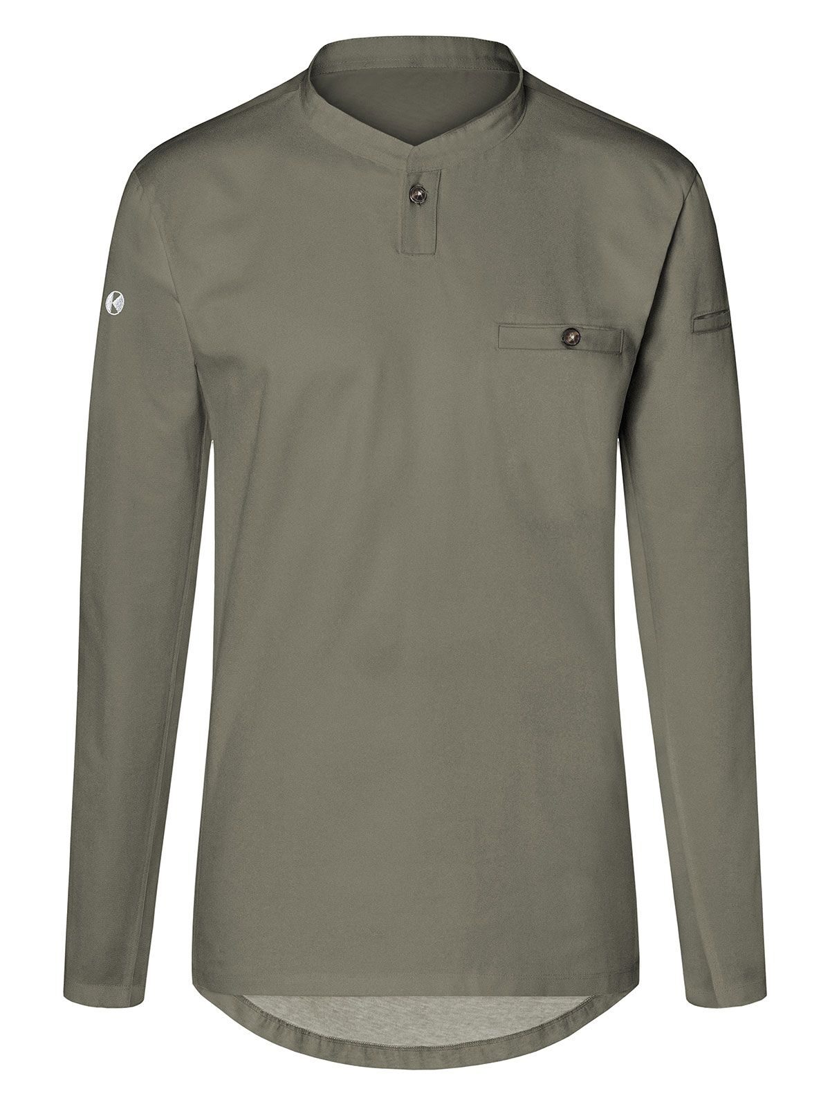 Long-Sleeve Work Shirt Performance Schürze / Kasack – Karlowsky – Farbe Sage – individuell veredelbar
