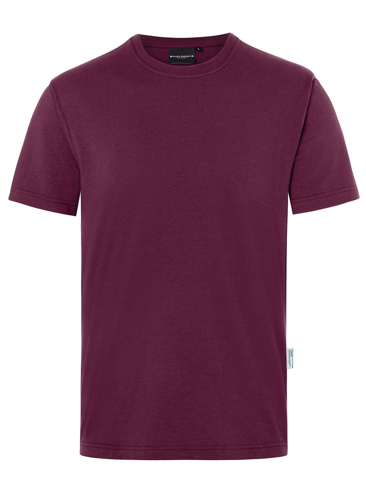 Workwear Herren T-Shirt – Karlowsky – Farbe Aubergine – individuell veredelbar