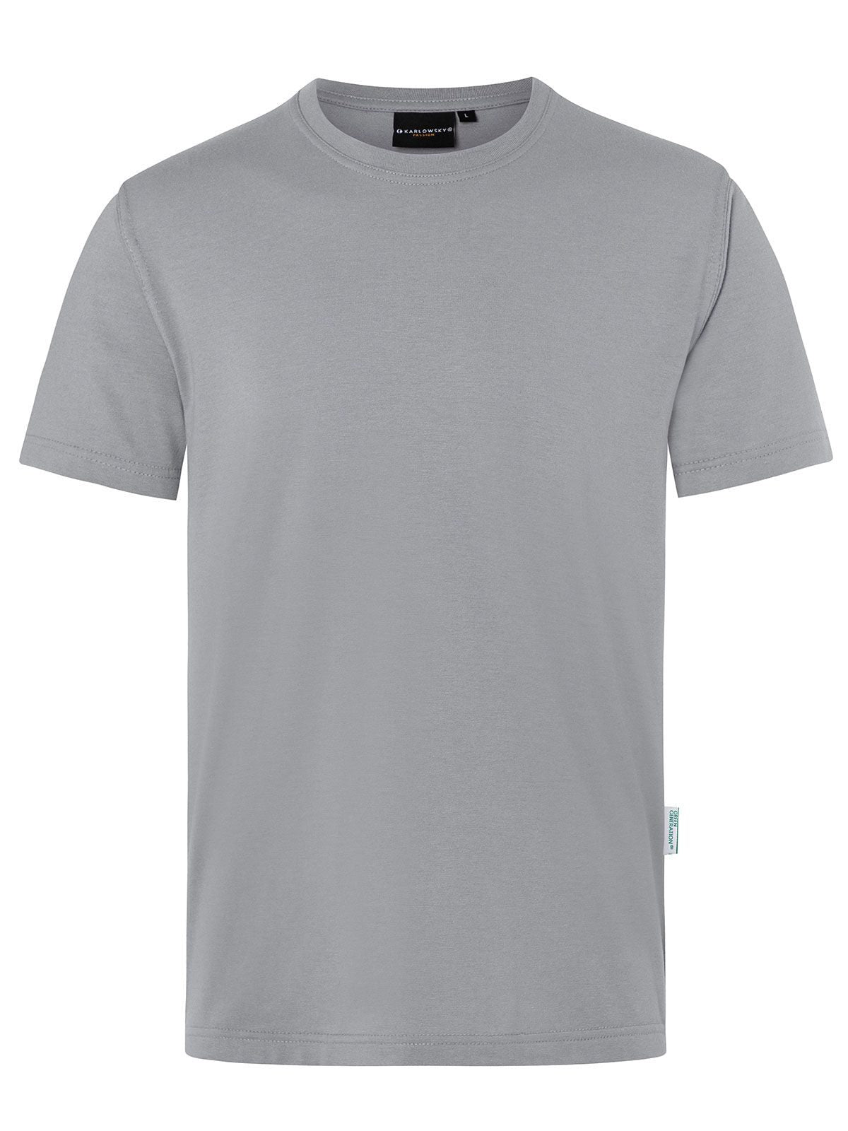 Workwear Herren T-Shirt – Karlowsky – Farbe Platinum Grey – individuell veredelbar