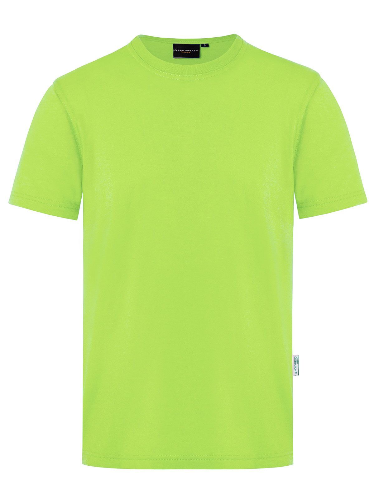 Workwear Herren T-Shirt – Karlowsky – Farbe Kiwi – individuell veredelbar