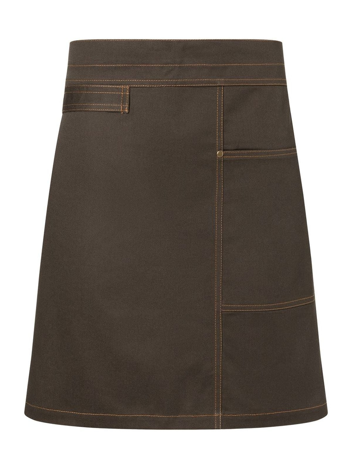 Waist Apron Urban Casual Style Schürze / Kasack – Karlowsky – Farbe Schokolade – individuell veredelbar