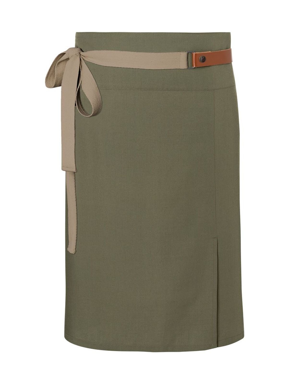 Waist-Apron Green Generation Made of Recycled Plastic Herren Schürze / Kasack – Karlowsky – Farbe Moss Green – individuell veredelbar