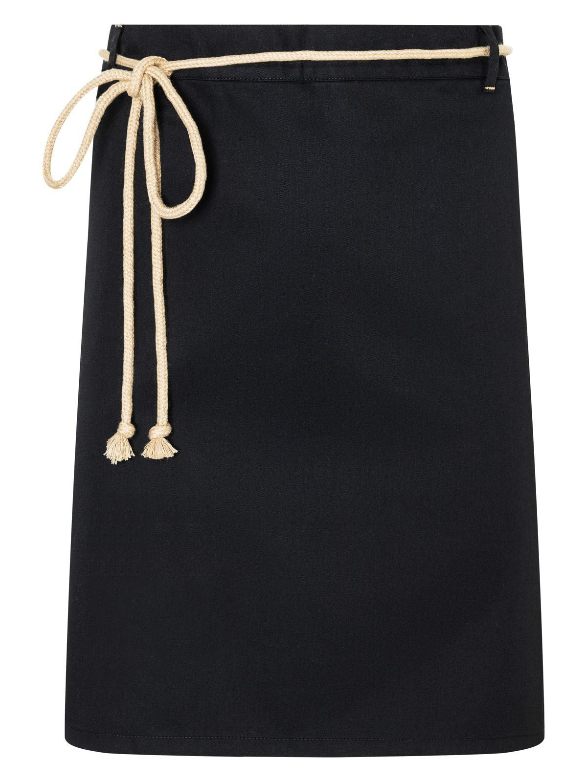 Waist Apron with cords 90x55 cm Schürze / Kasack – Karlowsky – Farbe Schwarz – individuell veredelbar