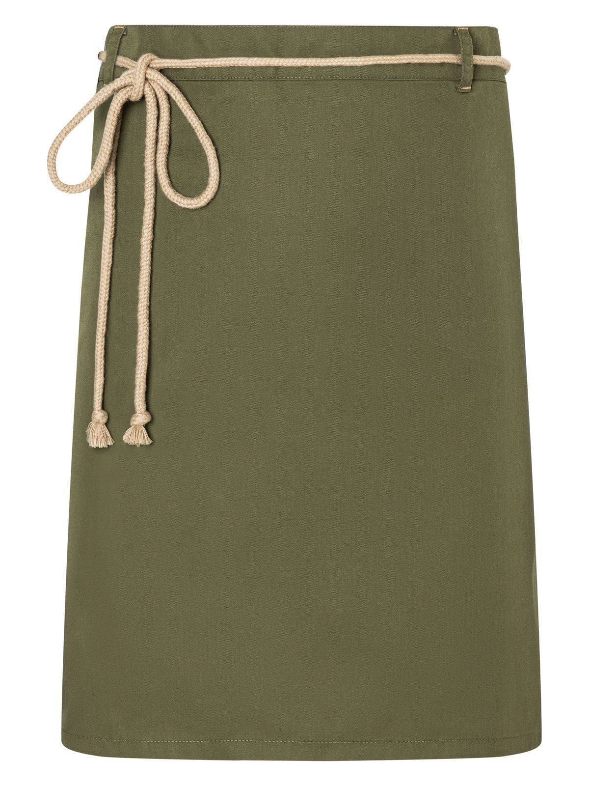 Waist Apron with cords 90x55 cm Schürze / Kasack – Karlowsky – Farbe Moss Green – individuell veredelbar
