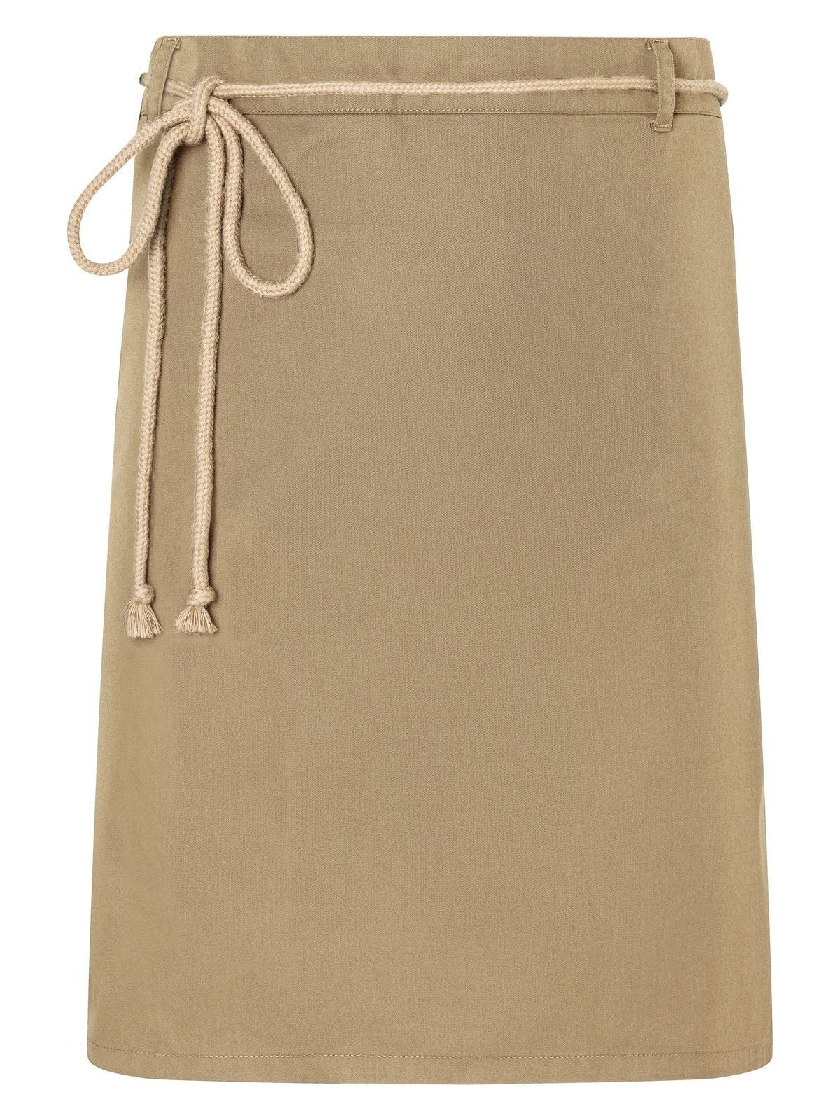 Waist Apron with cords 90x55 cm Schürze / Kasack – Karlowsky – Farbe Pebble Beige – individuell veredelbar