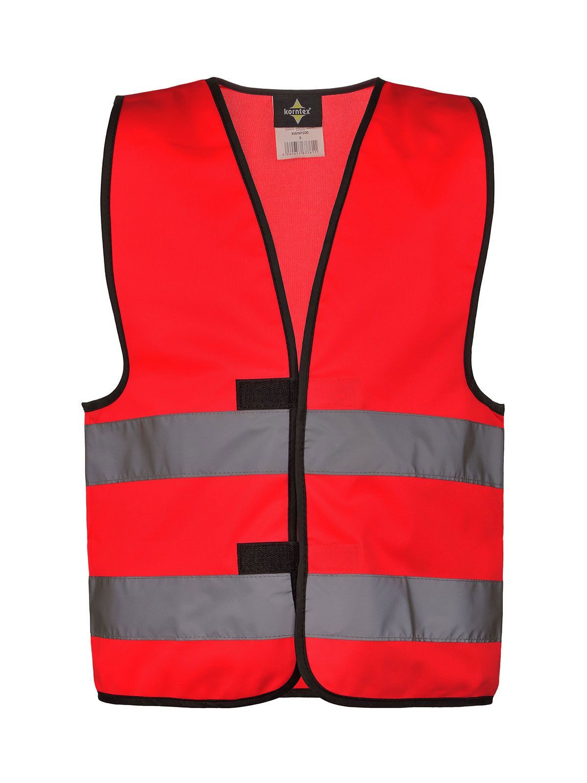 Kinder Warnweste / Sicherheitsweste – Korntex – Farbe Rot – individuell veredelbar