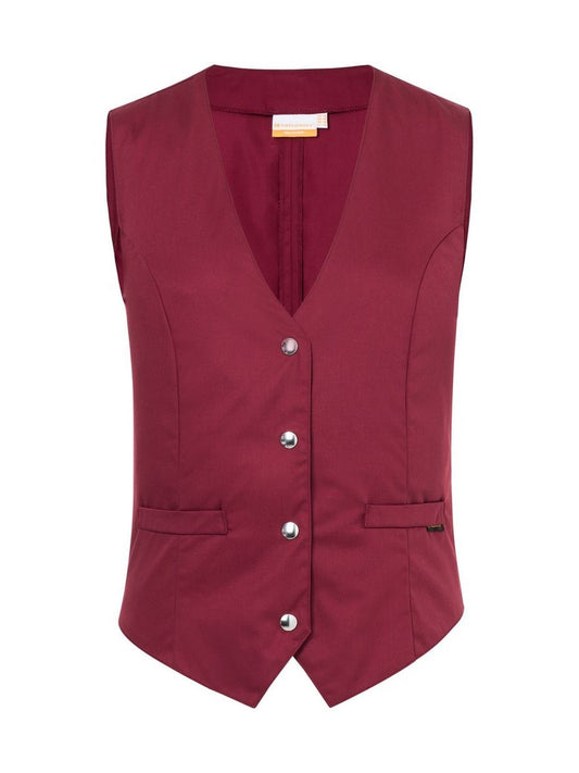 Ladies' Waistcoat Lena Damen Strick / Weste – Karlowsky – Farbe Bordeaux – individuell veredelbar