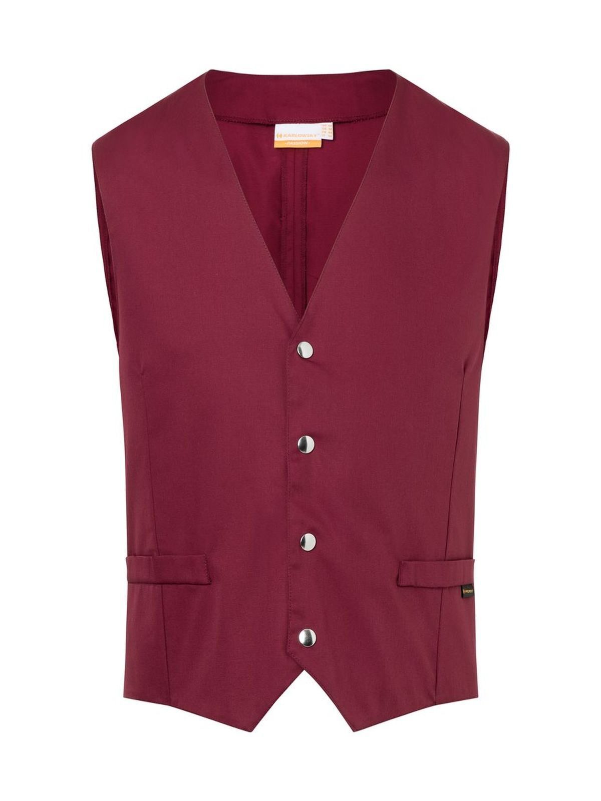 Waistcoat Kai Herren Strick / Weste – Karlowsky – Farbe Bordeaux – individuell veredelbar