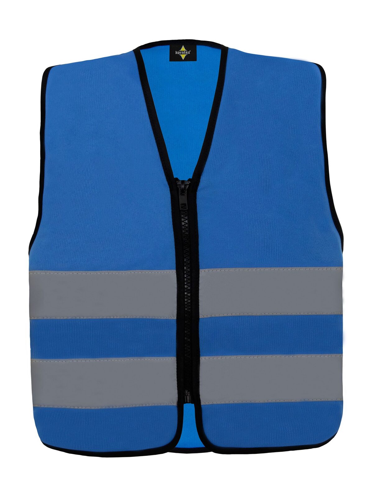 Kinder Warnweste / Sicherheitsweste – Korntex – Farbe Blau – individuell veredelbar