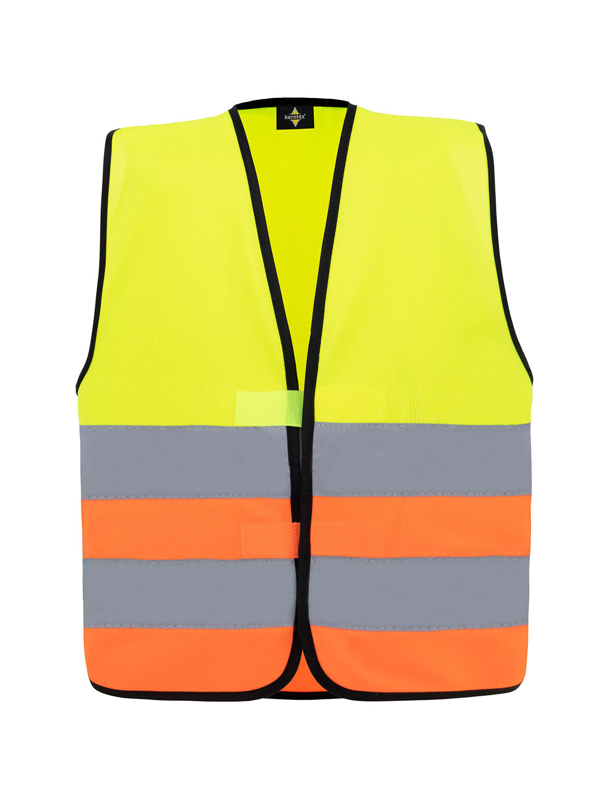 Kinder Warnweste / Sicherheitsweste – Korntex – Farbe Yellow/Orange – individuell veredelbar