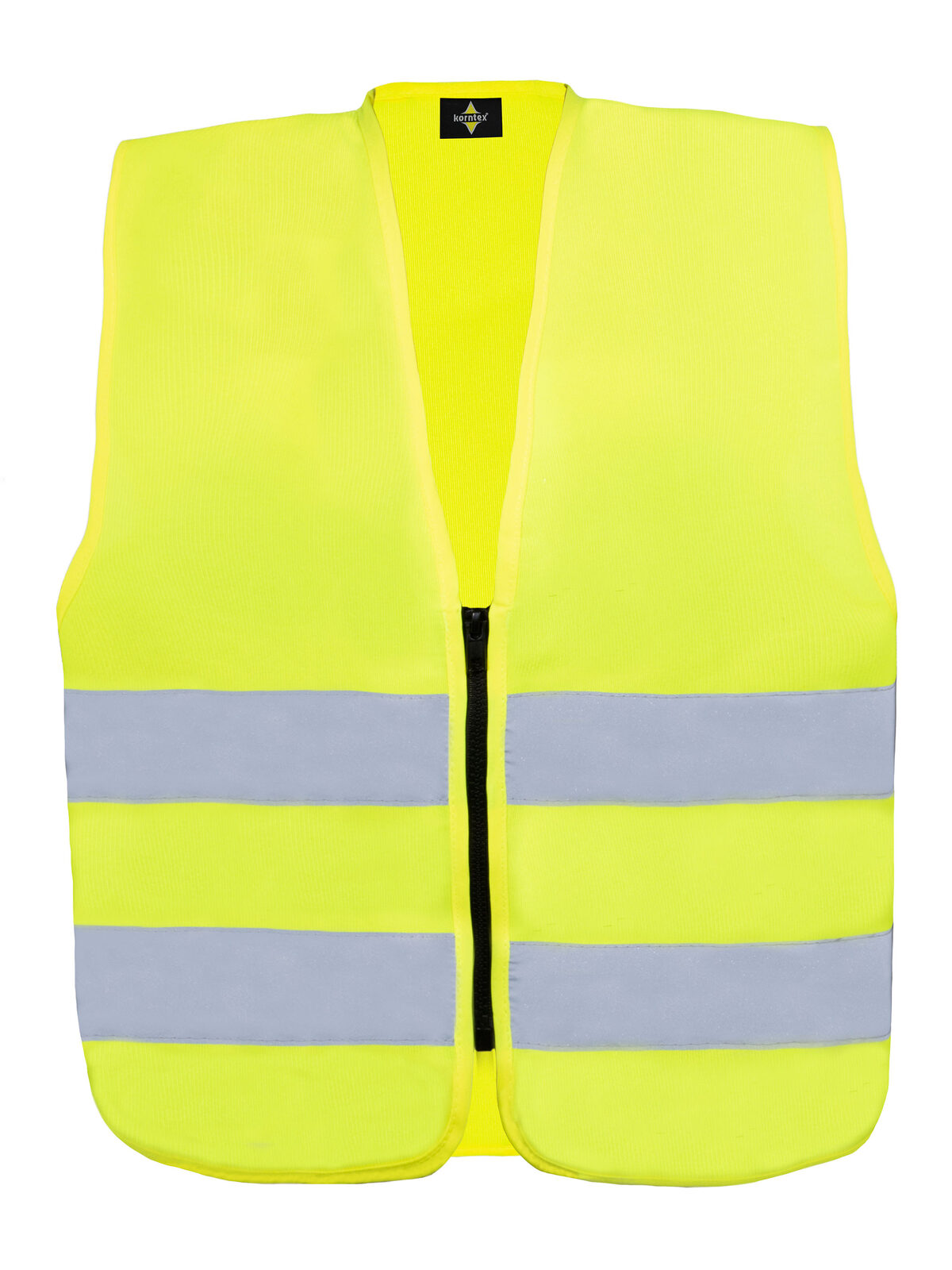 Kinder Warnweste / Sicherheitsweste – Korntex – Farbe Gelb – individuell veredelbar