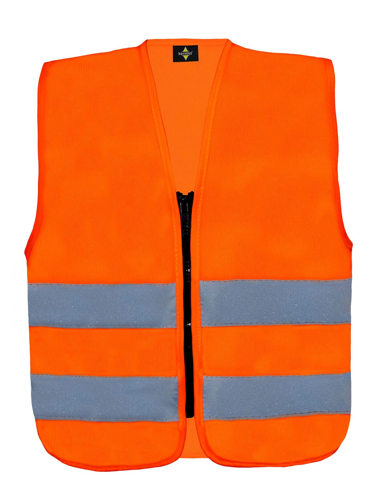 Kinder Warnweste / Sicherheitsweste – Korntex – Farbe Orange – individuell veredelbar