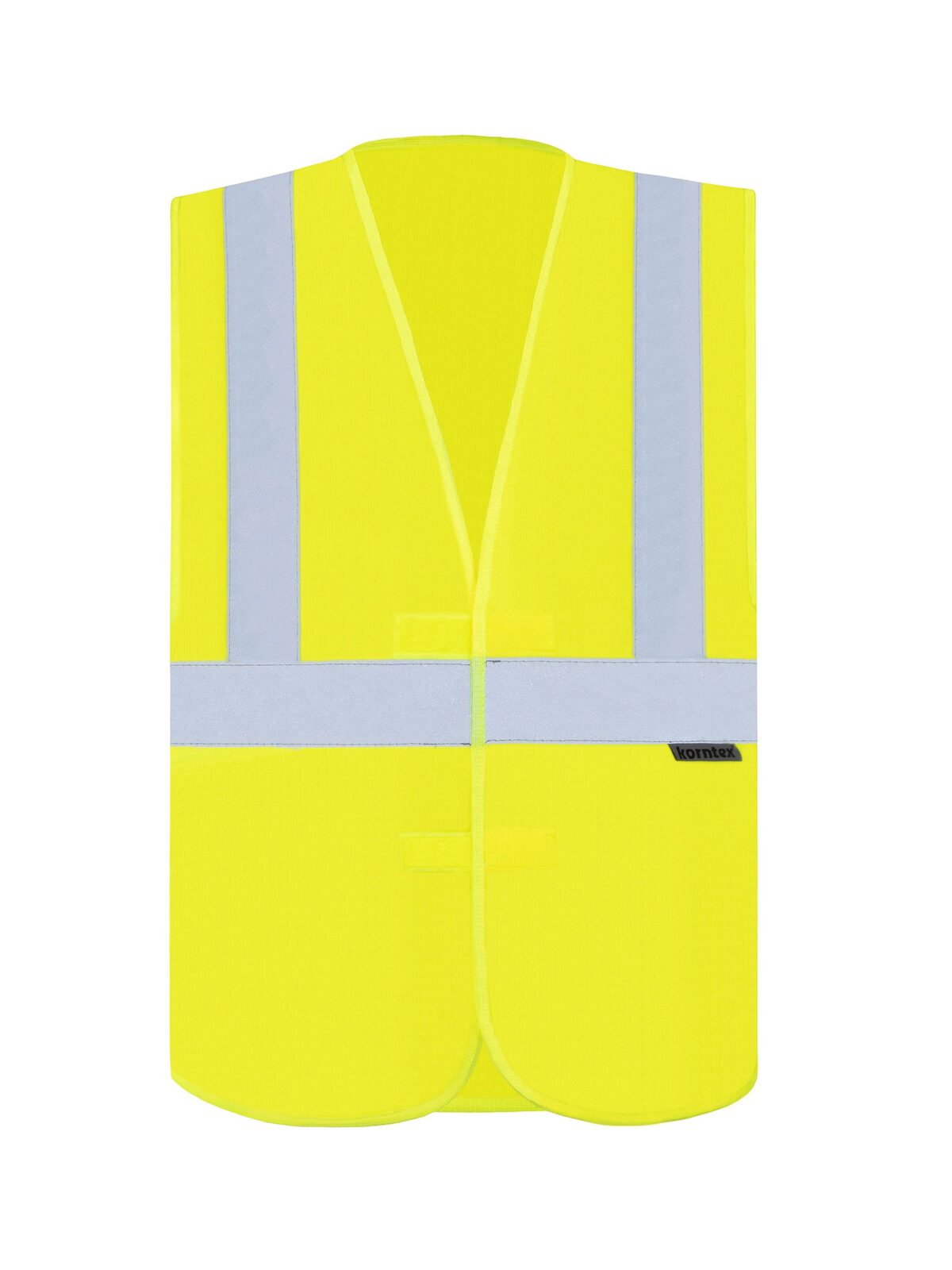 with 3 reflective Tapes Herren Warnweste / Sicherheitsweste – Korntex – Farbe Gelb – individuell veredelbar