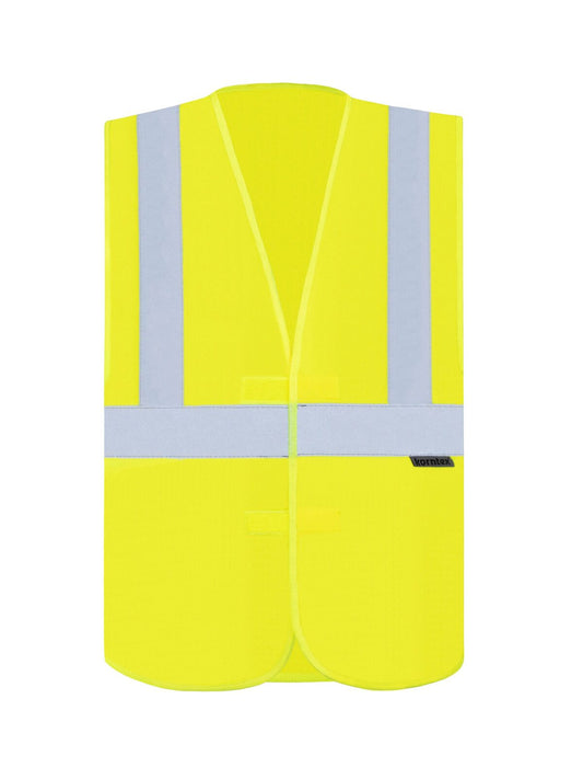 with 3 reflective Tapes Herren Warnweste / Sicherheitsweste – Korntex – Farbe Gelb – individuell veredelbar