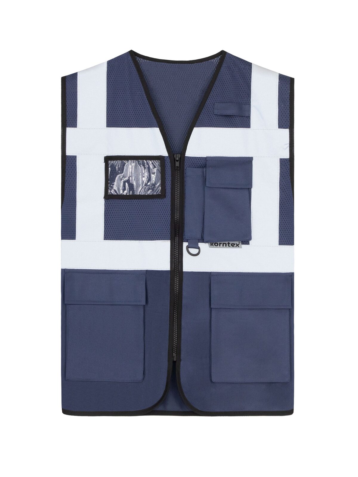 Mesh Multifunctional „Athens“ Herren Warnweste / Sicherheitsweste – Korntex – Farbe Navy – individuell veredelbar