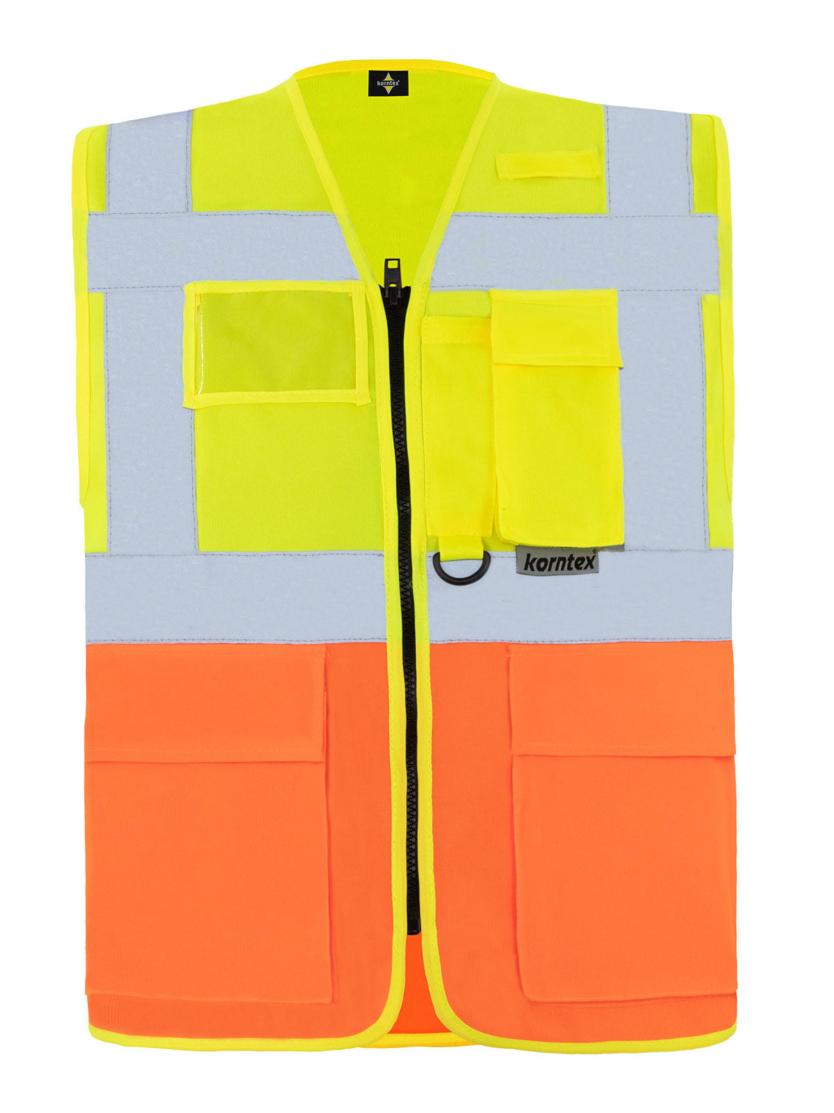 Multi Functional Vest 'Berlin' Herren Jacke – Korntex – Farbe Yellow/Orange – individuell veredelbar