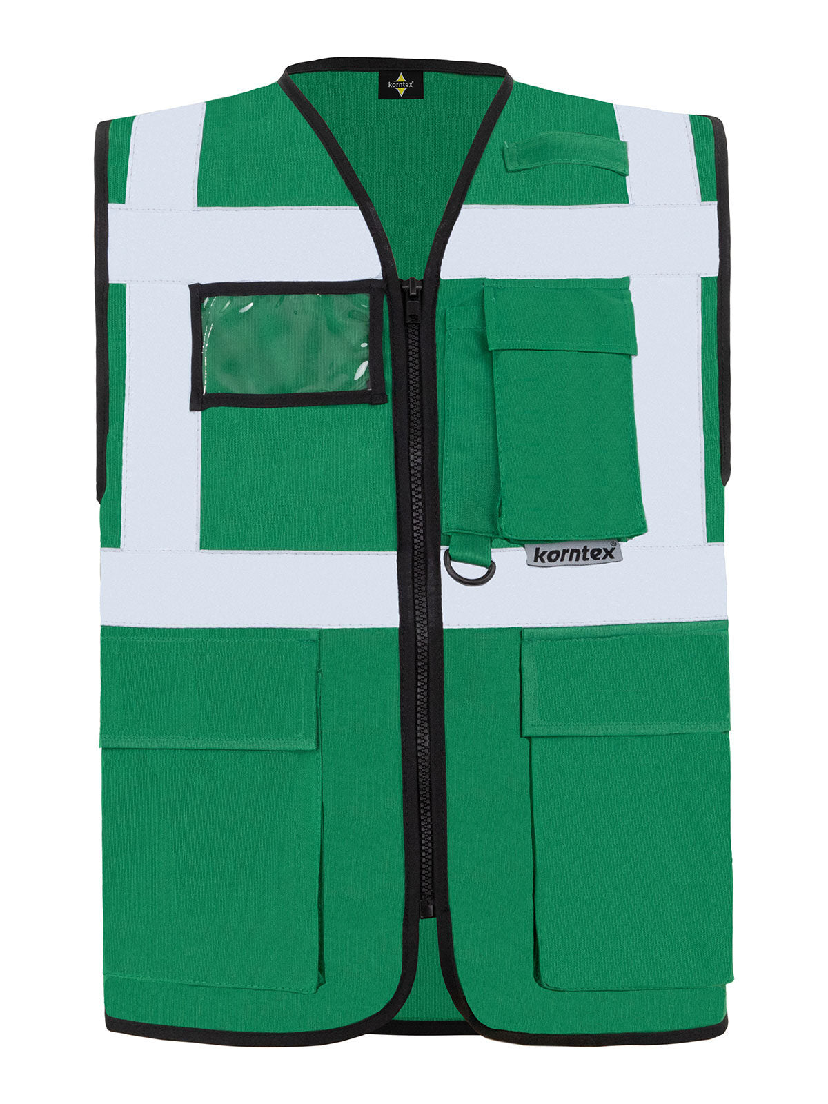 Multi Functional Vest 'Berlin' Herren Jacke – Korntex – Farbe Grün – individuell veredelbar