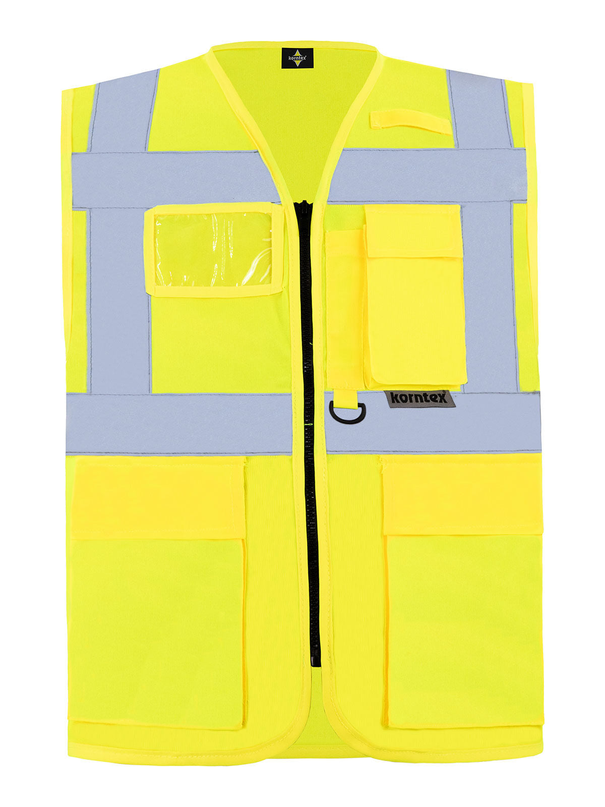 Multi Functional Vest 'Berlin' Herren Jacke – Korntex – Farbe Gelb – individuell veredelbar