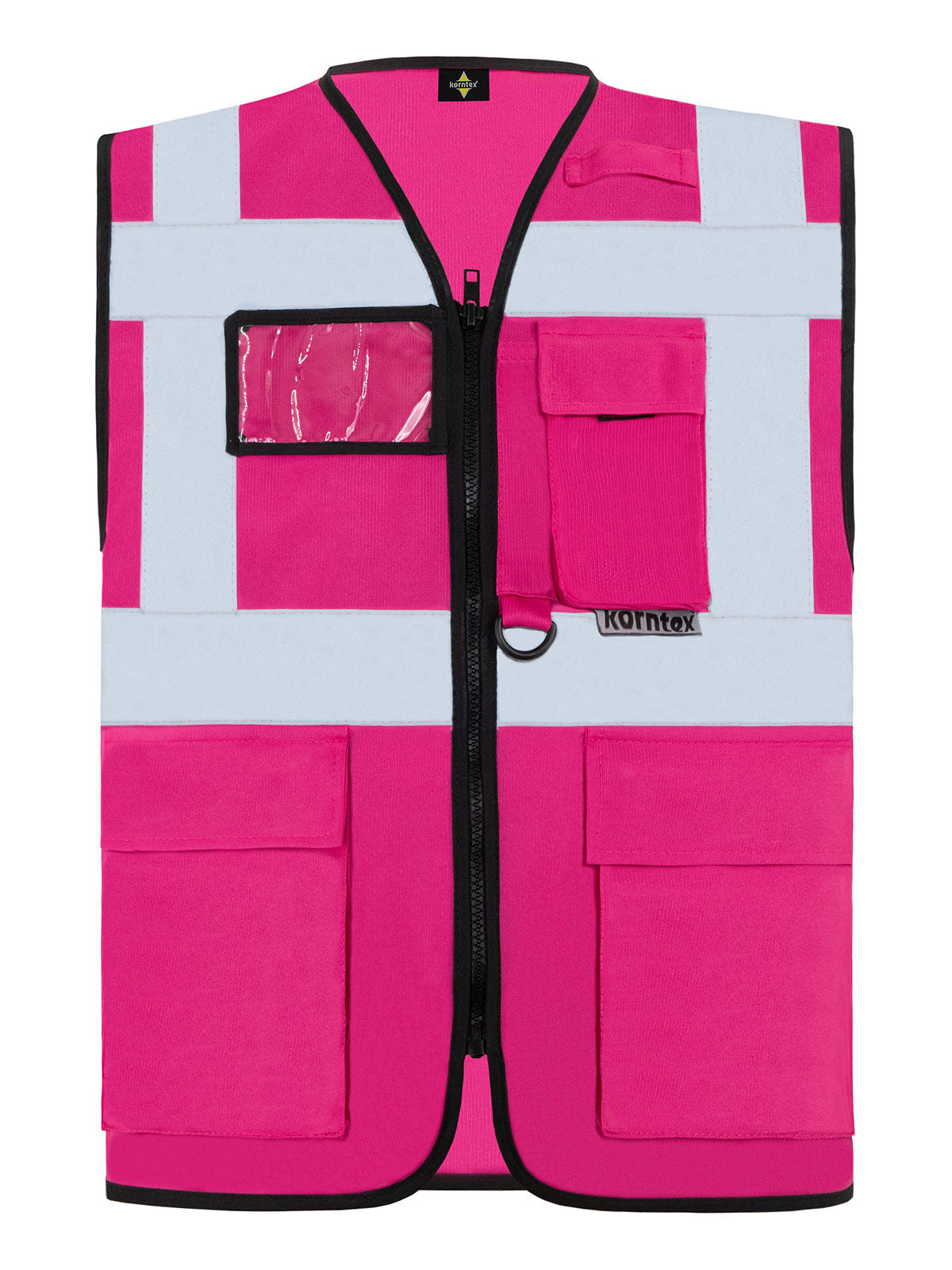 Multi Functional Vest 'Berlin' Herren Jacke – Korntex – Farbe Magenta – individuell veredelbar