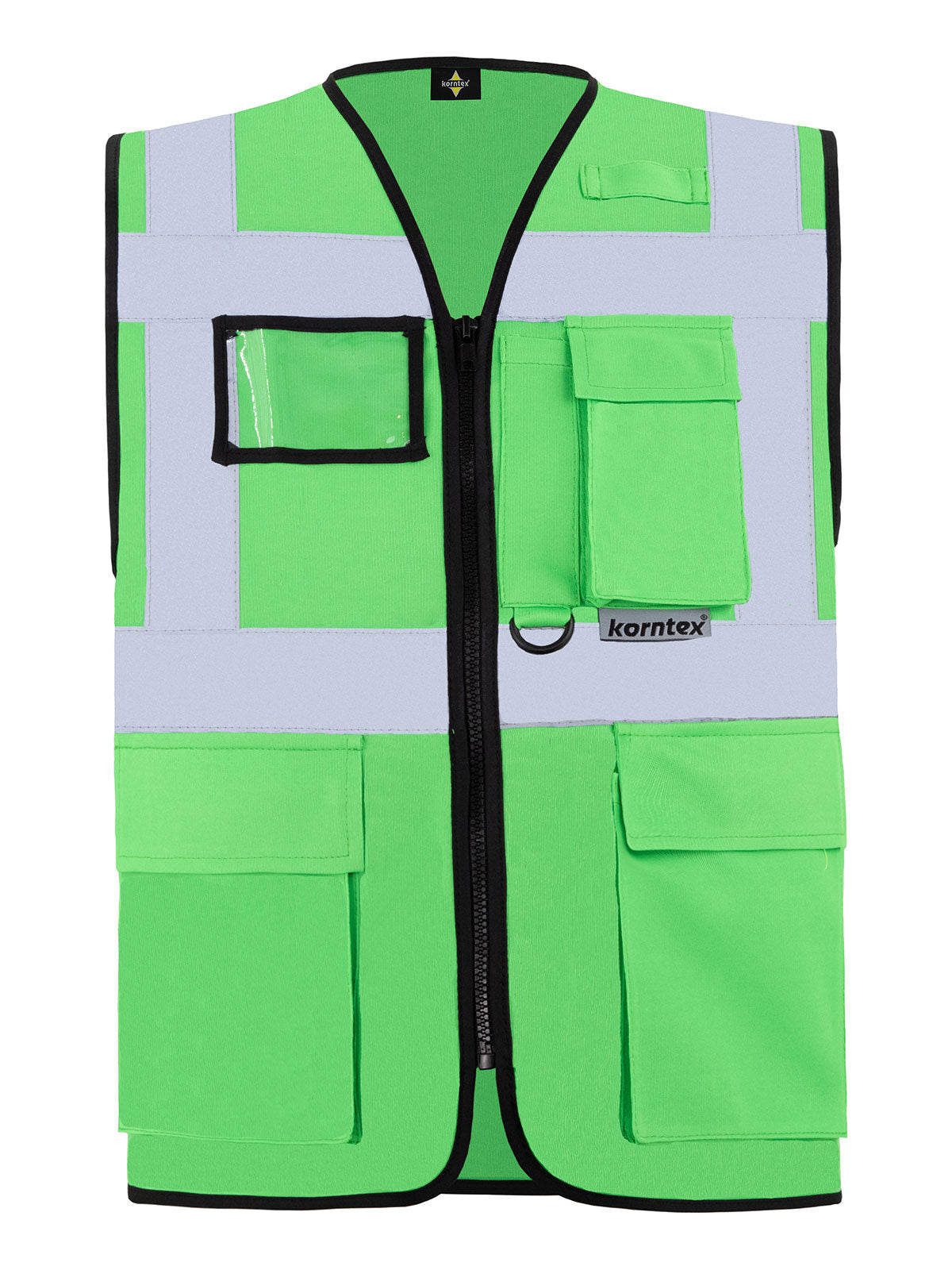Multi Functional Vest 'Berlin' Herren Jacke – Korntex – Farbe Neon Green – individuell veredelbar