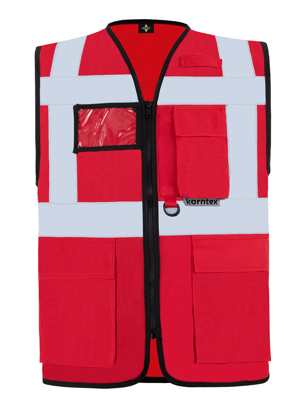 Multi Functional Vest 'Berlin' Herren Jacke – Korntex – Farbe Rot – individuell veredelbar