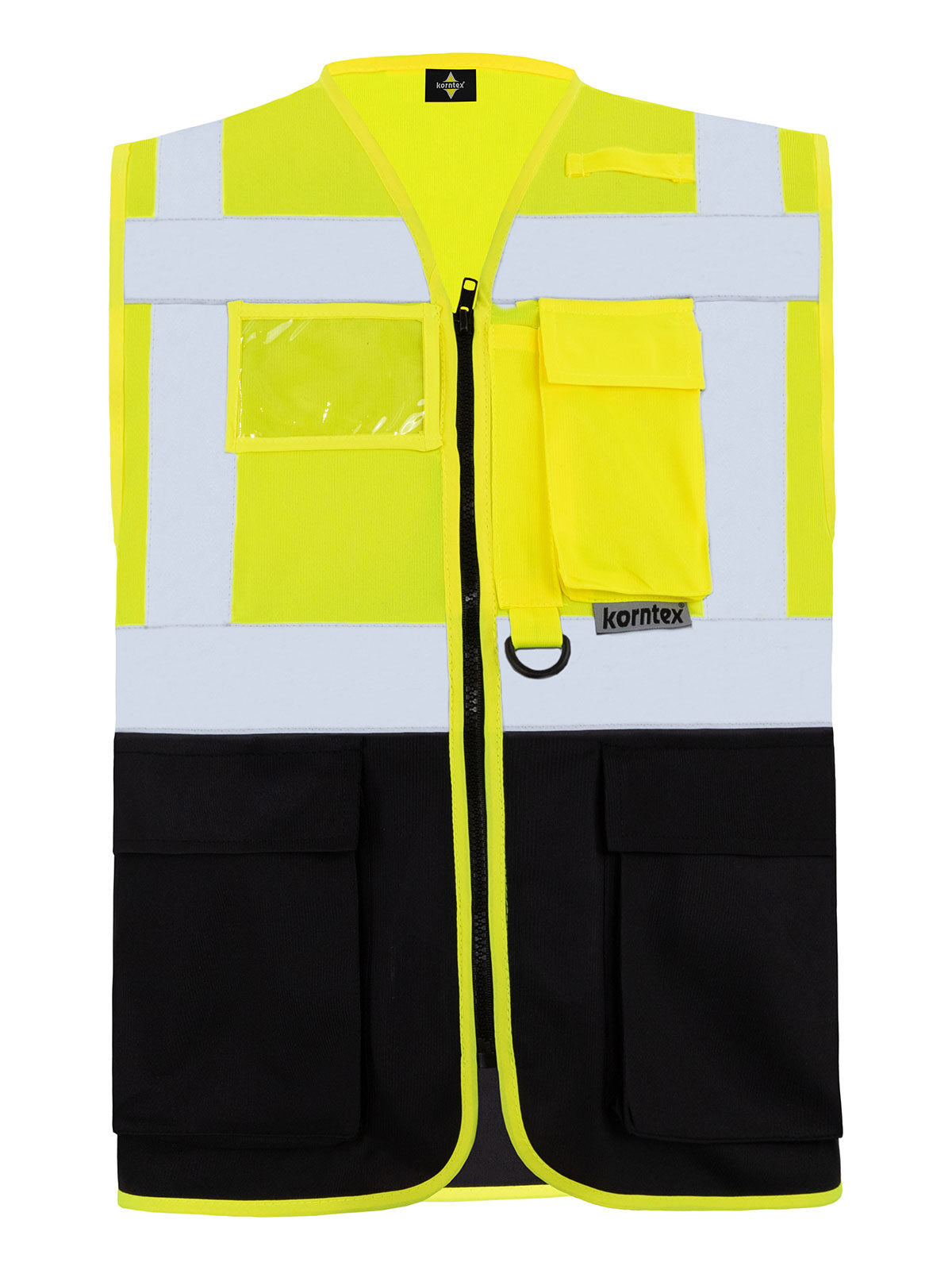 Multi Functional Vest 'Berlin' Herren Jacke – Korntex – Farbe yellow/black – individuell veredelbar