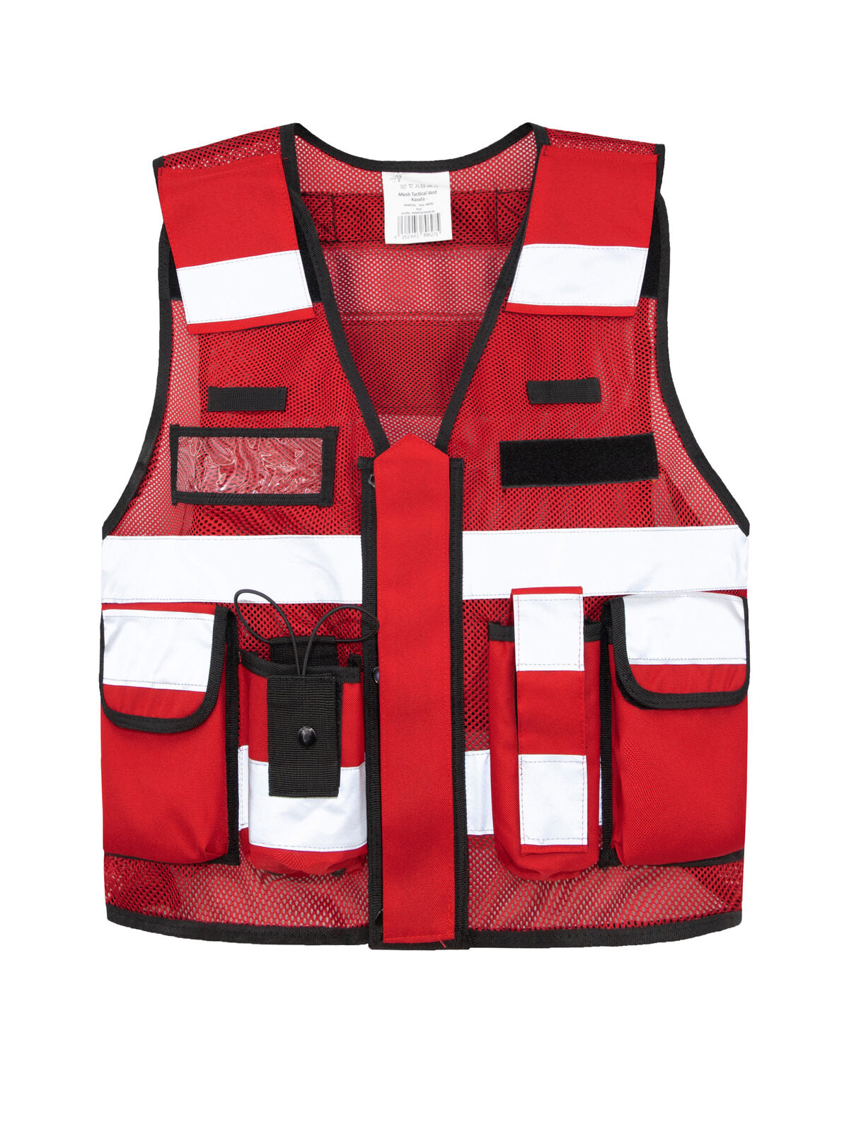 Mesh Tactical Vest 'Sparta' Jacke – Korntex – Farbe Rot – individuell veredelbar