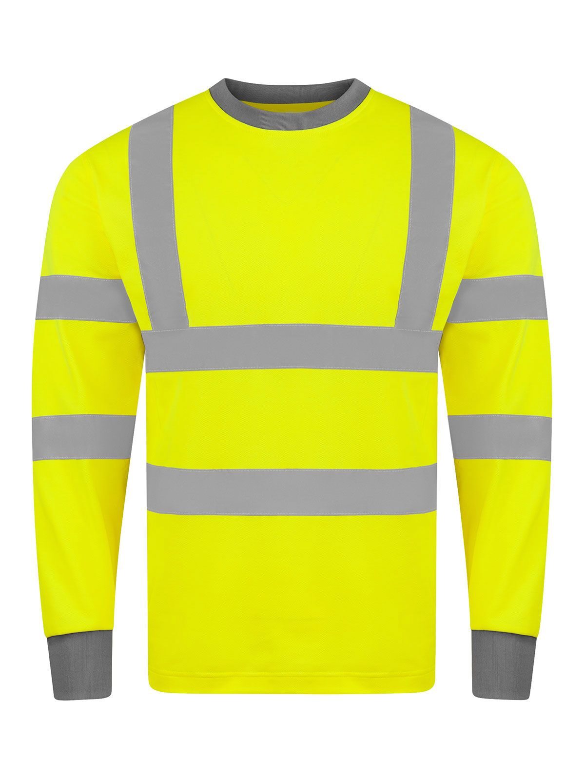 Poly-Cotton Long Sleeve 'Murcia' Herren T-Shirt – Korntex – Farbe Gelb – individuell veredelbar
