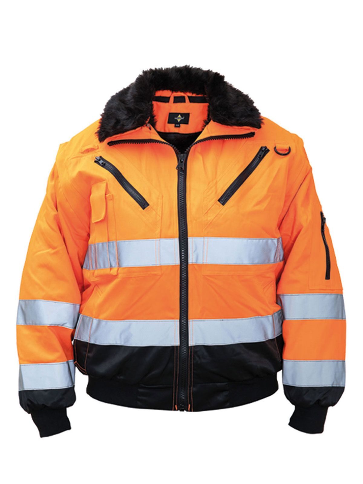 Hi-Vis Pilot Jacket 'Oslo' Herren – Korntex – Farbe Orange – individuell veredelbar
