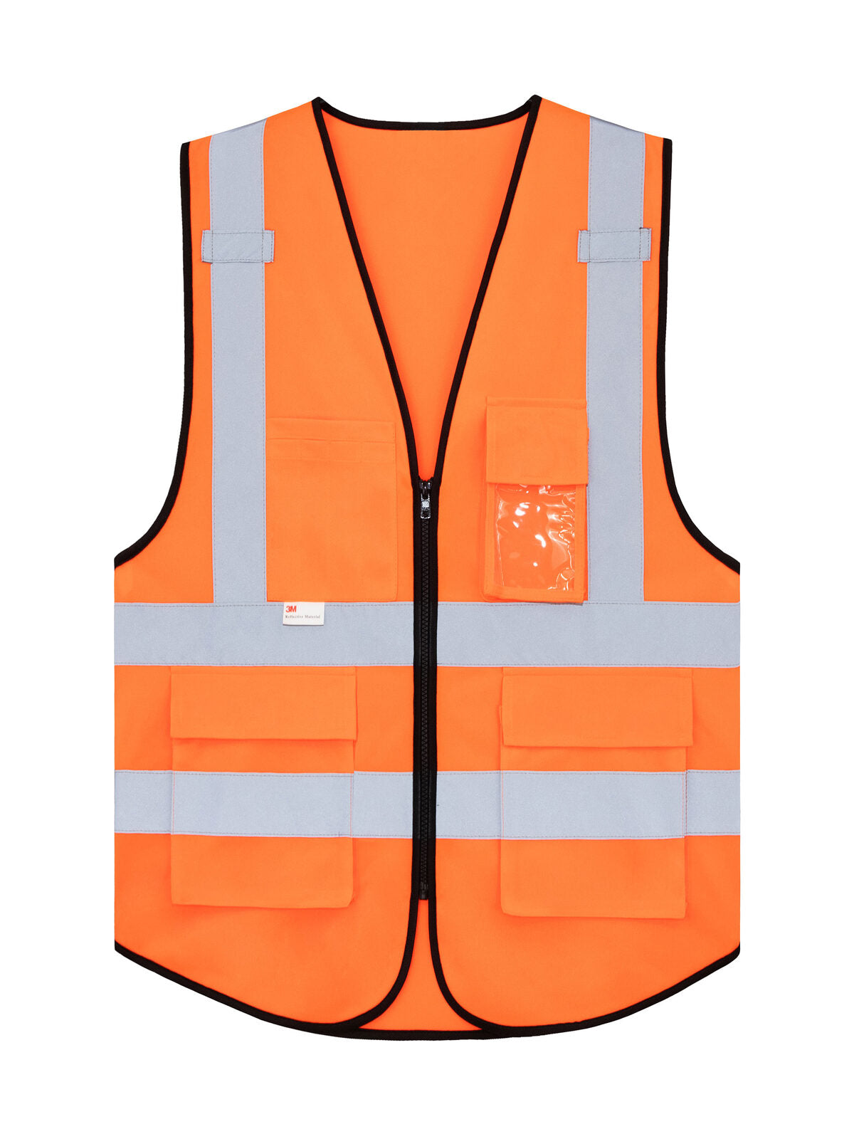 Multifunctional „Munich“ Herren Warnweste / Sicherheitsweste – Korntex – Farbe Orange – individuell veredelbar