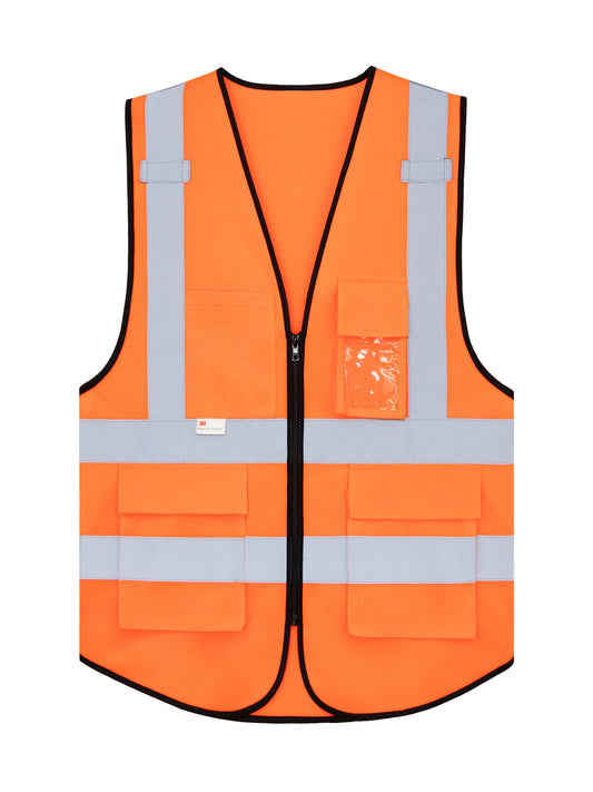 Multifunctional „Munich“ Herren Warnweste / Sicherheitsweste – Korntex – Farbe Orange – individuell veredelbar