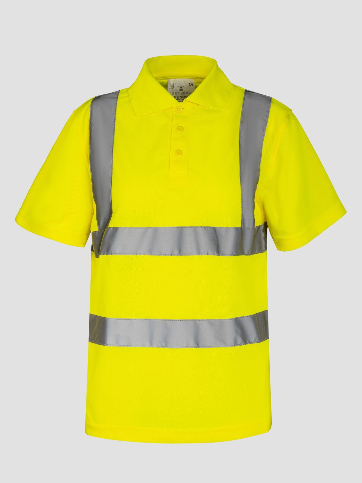 Hi-viz Herren Poloshirt – Korntex – Farbe Gelb – individuell veredelbar
