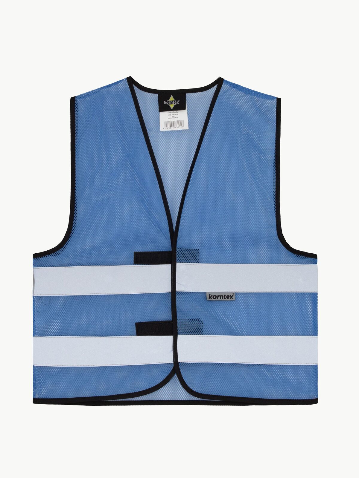 Mesh „Thessaloniki“ Herren Warnweste / Sicherheitsweste – Korntex – Farbe Blau – individuell veredelbar