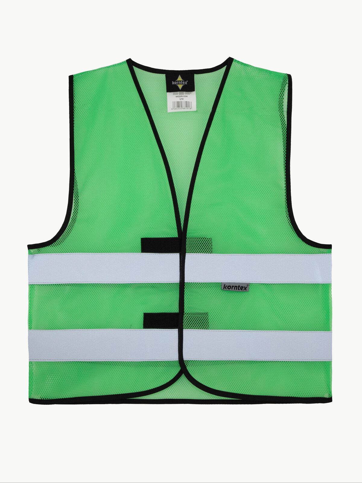 Mesh „Thessaloniki“ Herren Warnweste / Sicherheitsweste – Korntex – Farbe Grün – individuell veredelbar