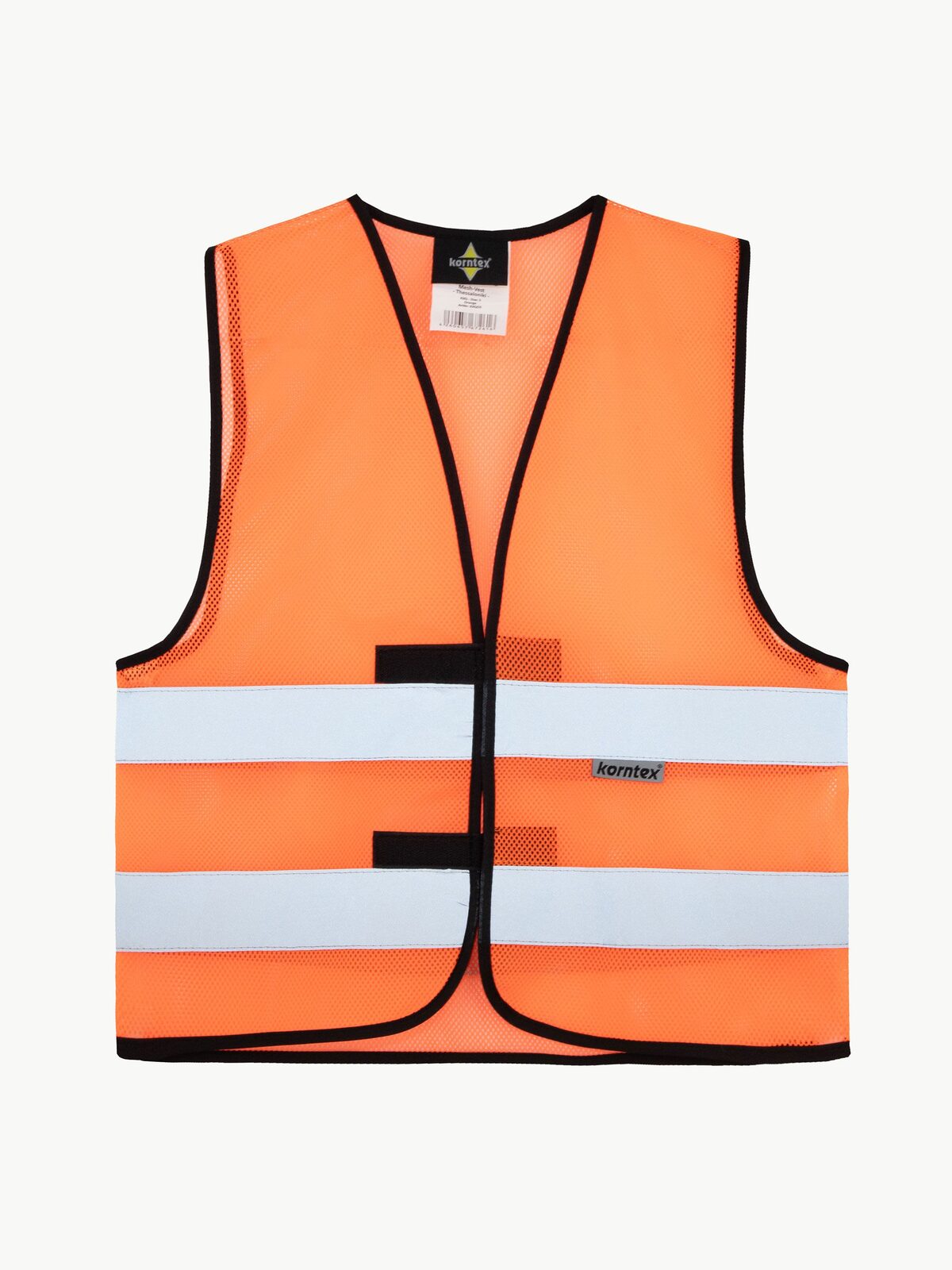 Mesh „Thessaloniki“ Herren Warnweste / Sicherheitsweste – Korntex – Farbe Orange – individuell veredelbar
