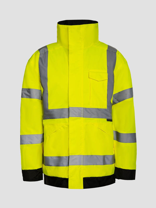Hi-Vis Rain Lite Jacket – Korntex – Farbe Gelb – individuell veredelbar