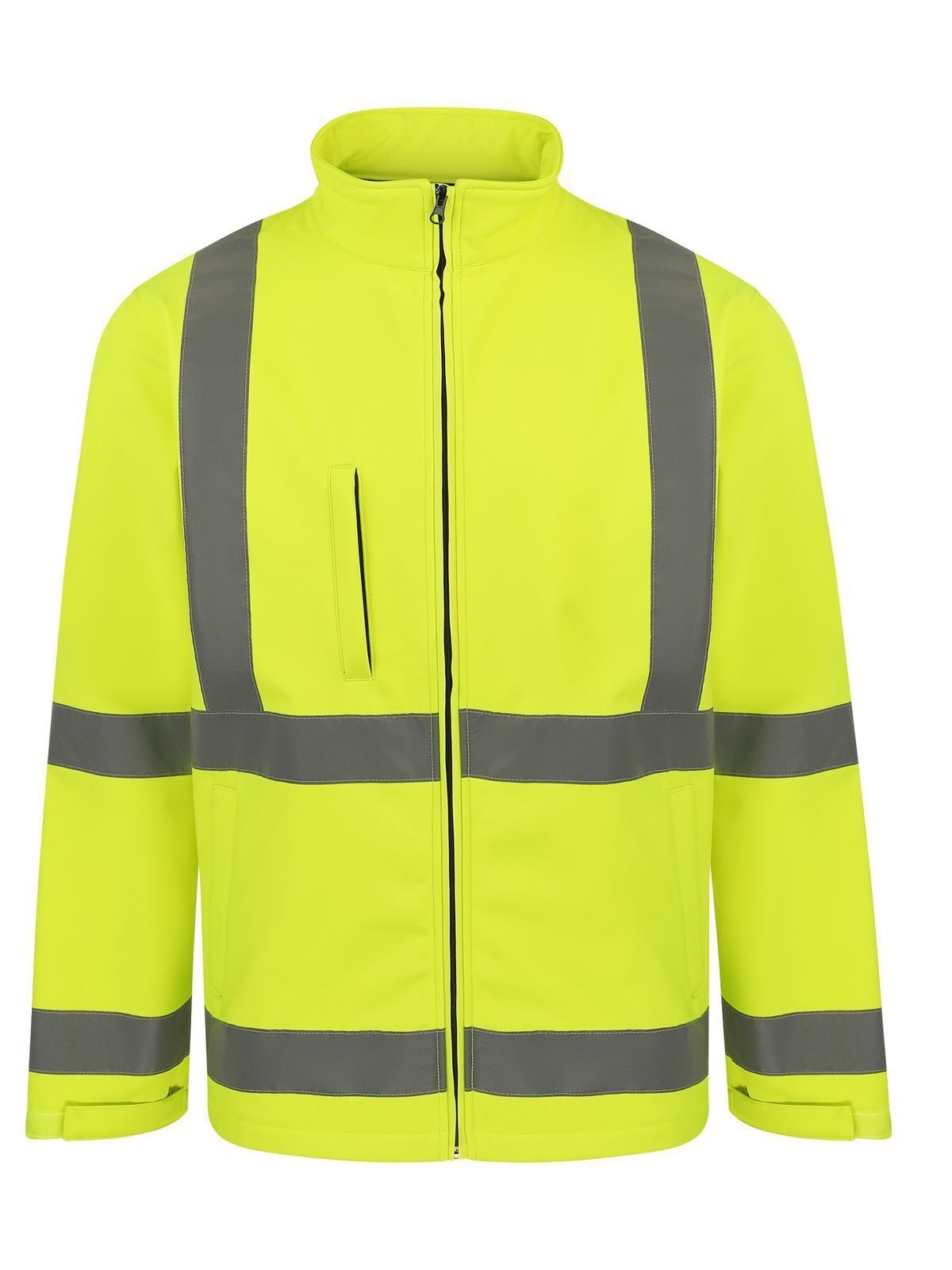 Hi-Viz Softshell Jacket Herren – Korntex – Farbe Gelb – individuell veredelbar