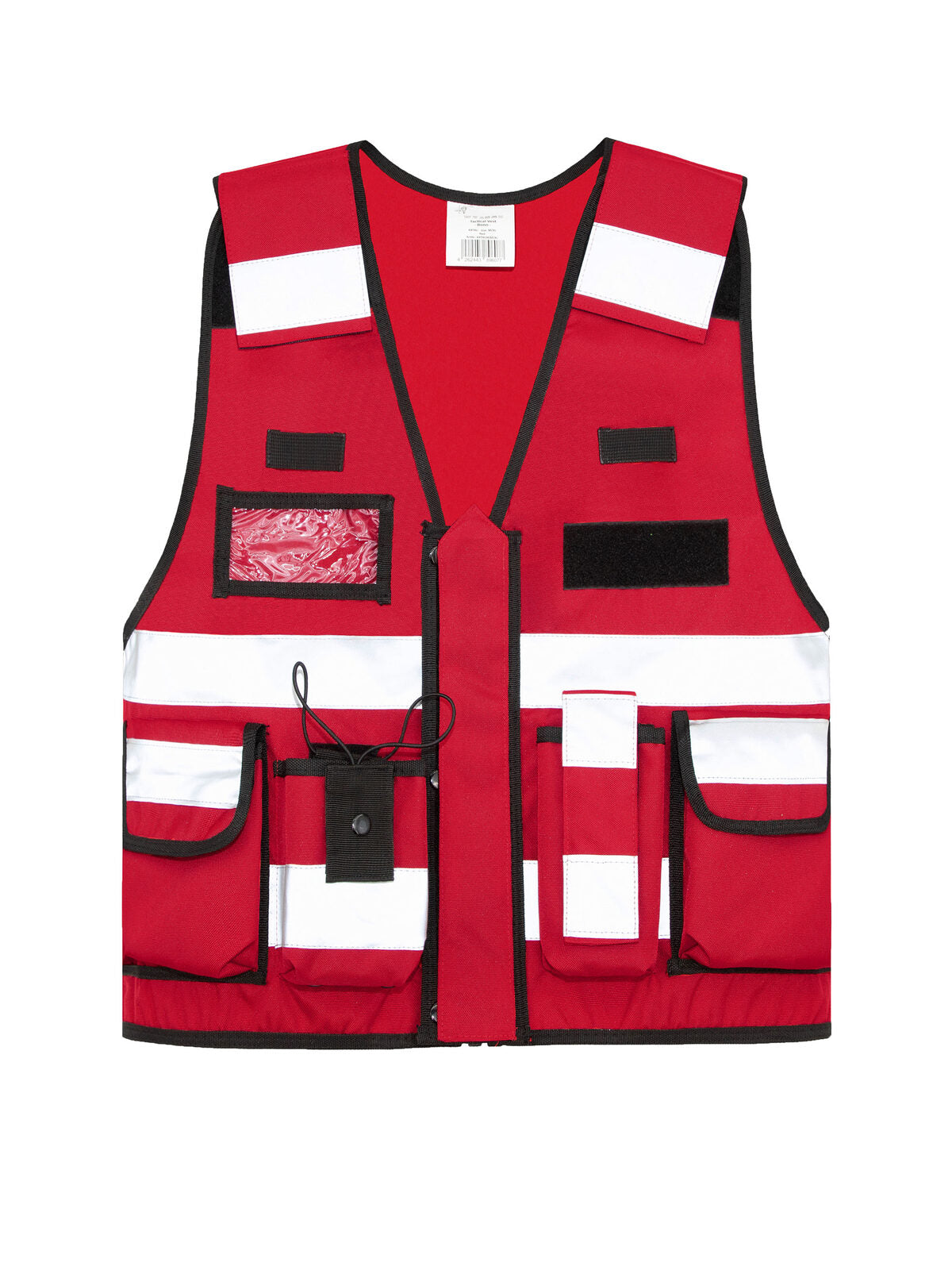 Tactical Herren Warnweste / Sicherheitsweste – Korntex – Farbe Rot – individuell veredelbar