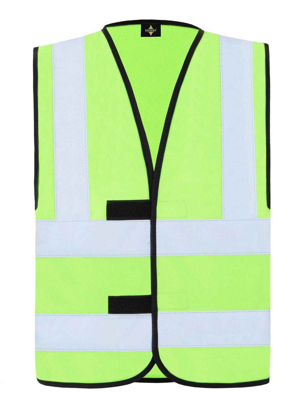 Four Reflective Stripes Herren Jacke – Korntex – Farbe Lime Green – individuell veredelbar