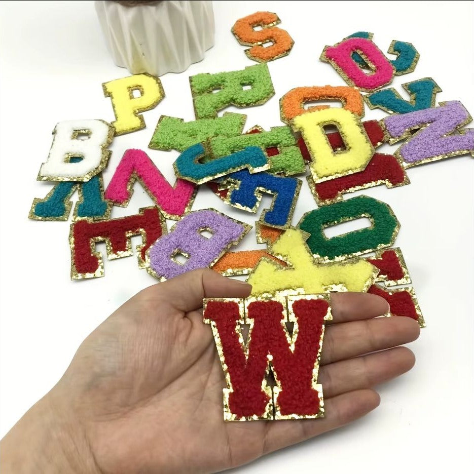 Selbstklebende Chenille-Buchstaben – individuell – Katalogbeispiel, individuelle Fertigung nach eigenem Motiv (LW-CHENILLE-04)