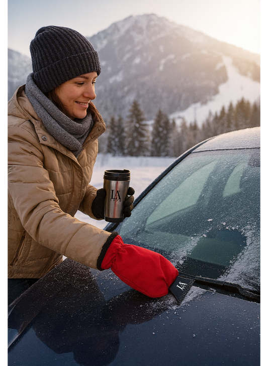 ❄️ Eiskratzer mit Fleecefutter-Handschuh – Modell „Bruneck“